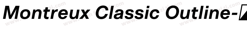 Montreux Classic Outline字体转换